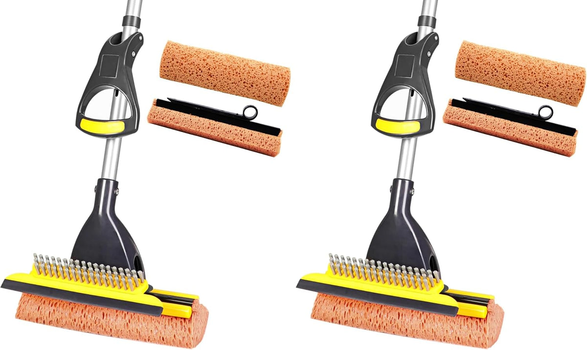 Yocada Sponge Mop Home Commercial Use Tile Floor Bathroom Garage Cleaning