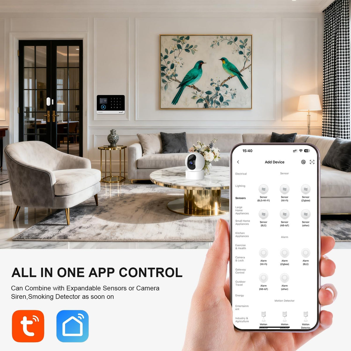 LWOHSI A103F Home Security Alarm System with 2MP Security Camera