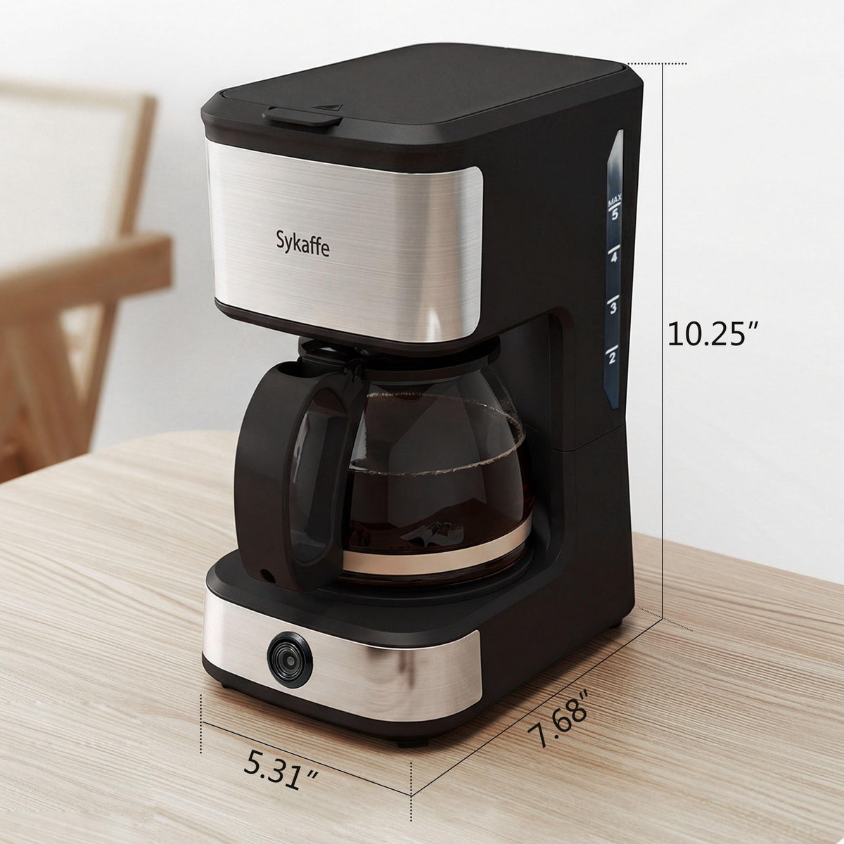 Single Serve Coffee Maker, KCup & Ground Coffee, 6-14 Oz Brew Sizes