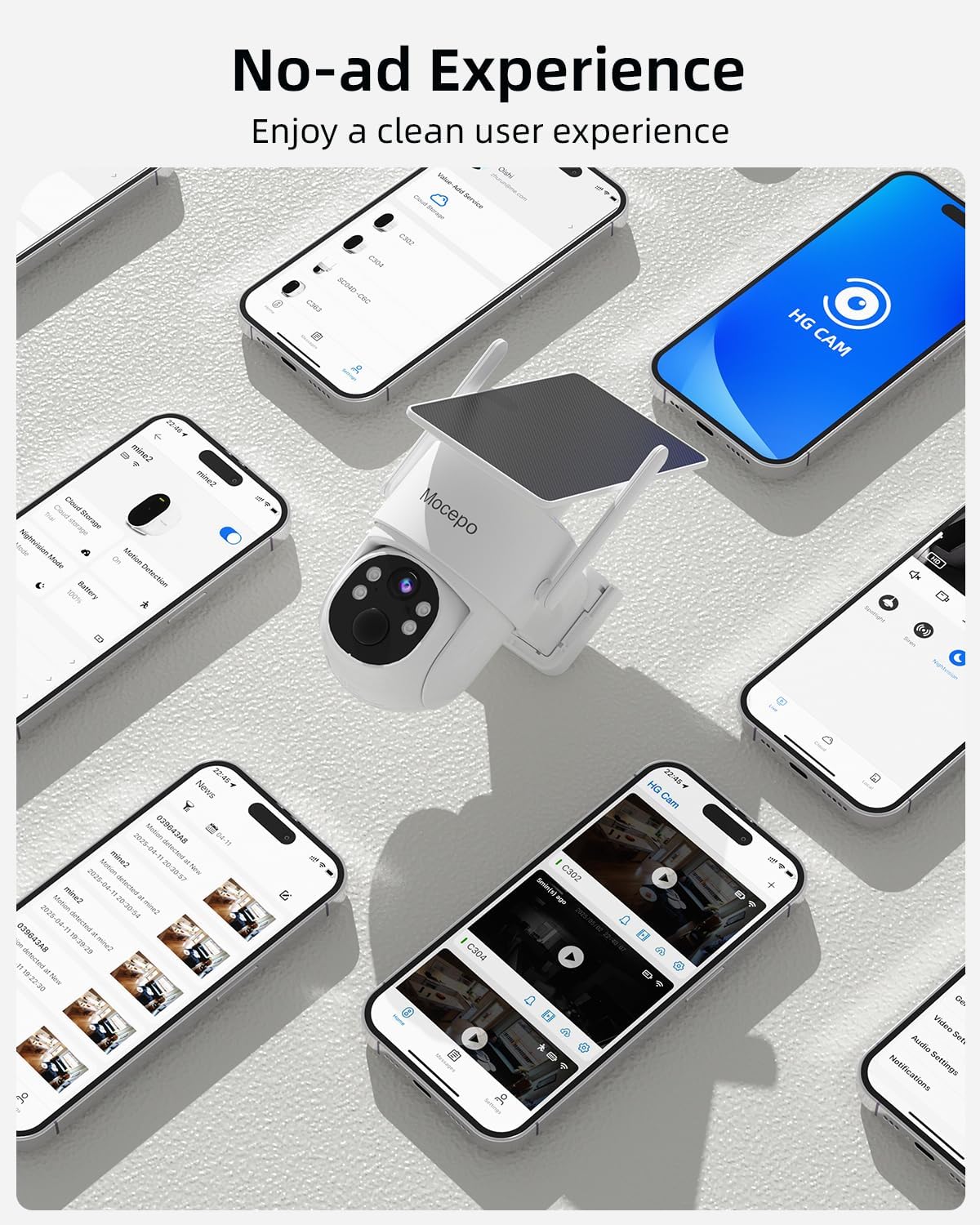 Security Cameras Wireless Outdoor, 4MP Solar-Powered Home Security Cameras