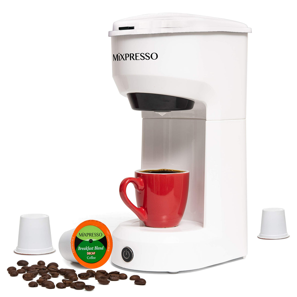 Mixpresso Single Serve Coffee Maker K Cup Coffee Maker for K Pods & Grounds