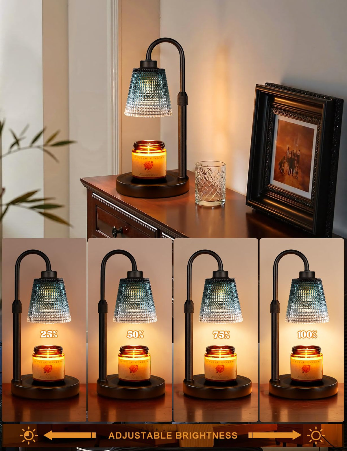 Innqoo Candle Warmer Lamp with Timer Home Decor Birthday Gifts for Women