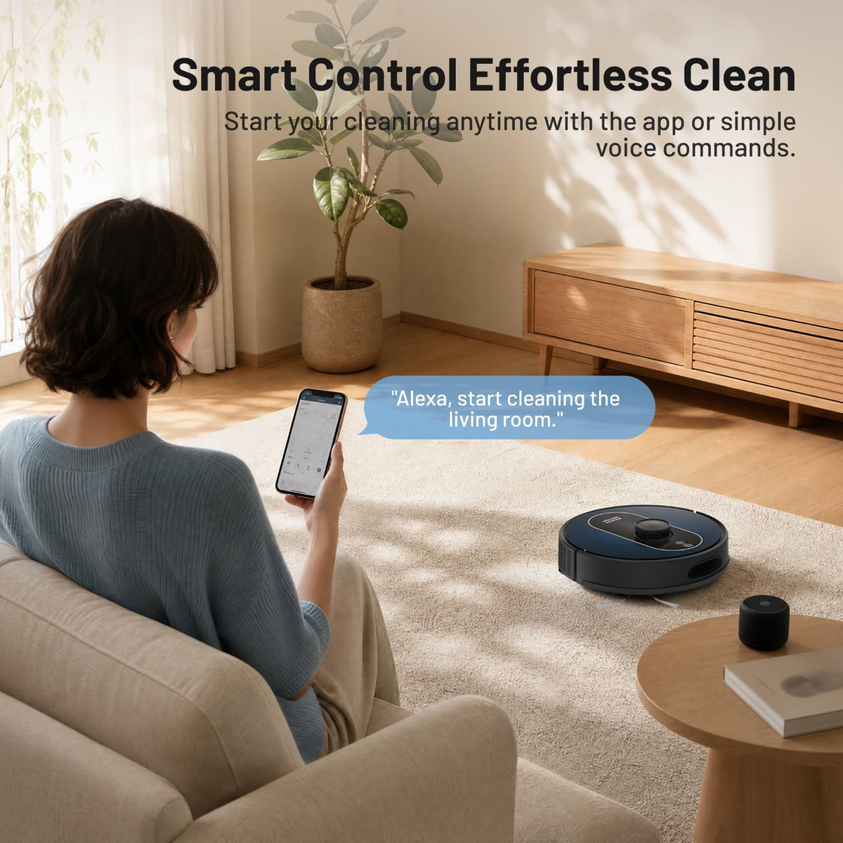 Robot Vacuum and Mop Combo, 8000Pa, Self-Emptying