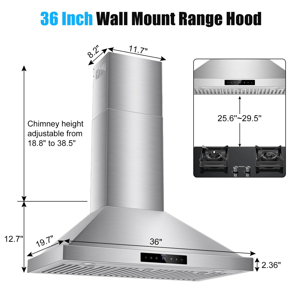 30 inch Under Cabinet Range Hood 1200 CFM Stainless Steel Vent Hoods