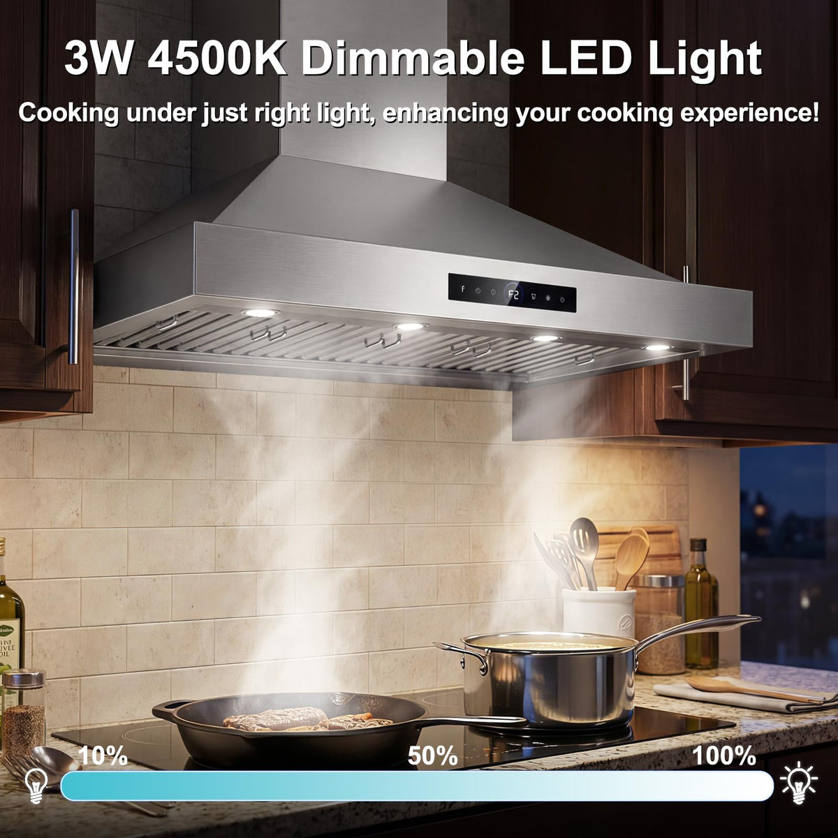 30 inch Under Cabinet Range Hood 1200 CFM Stainless Steel Vent Hoods