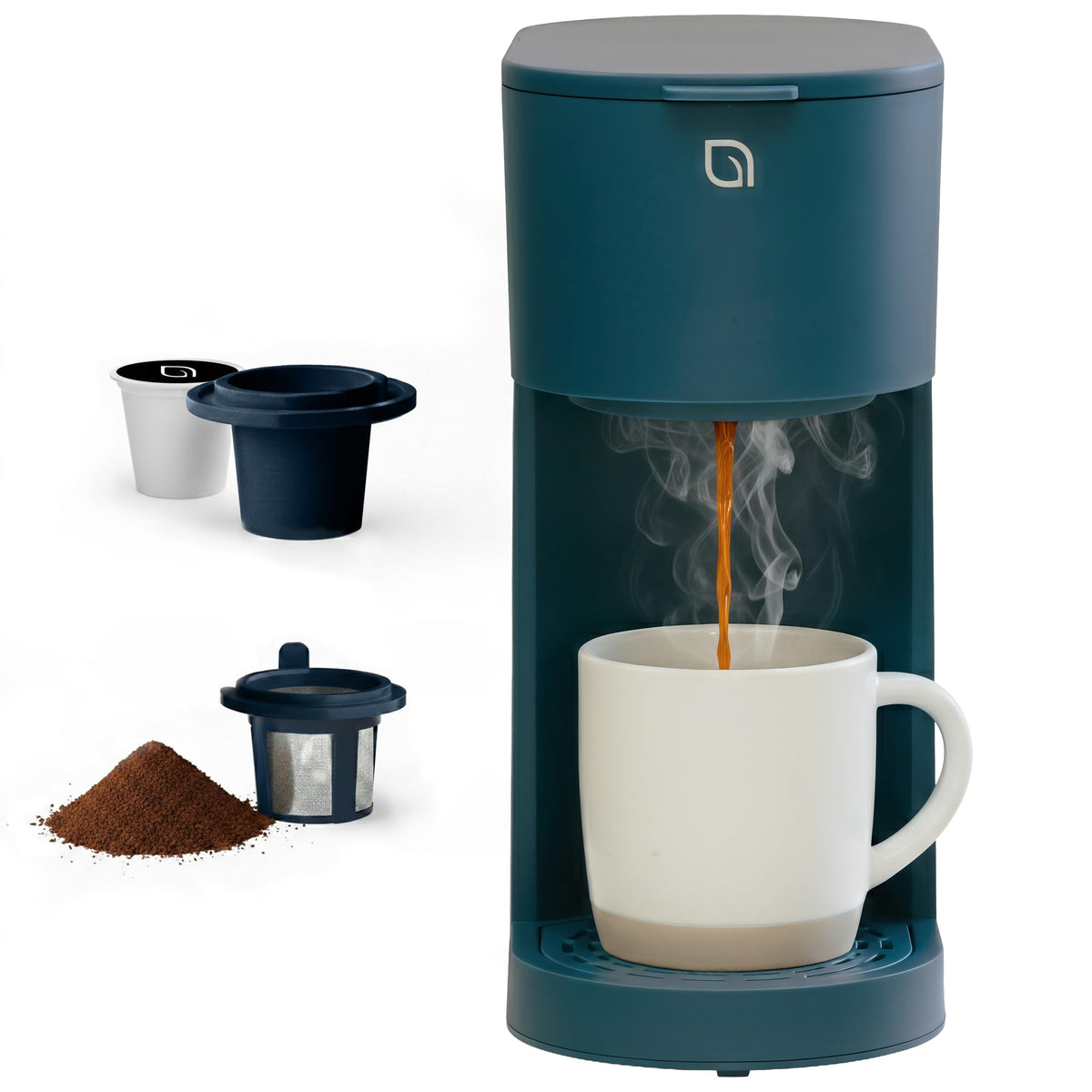 WILLOW K-Cup Coffee Maker, Single Serve Coffee Maker with 6 to 12oz Brew Size & Strong Brew Option, Single Cup Coffee maker made with 99% PCR Recycled Plastics, Coffee Machine