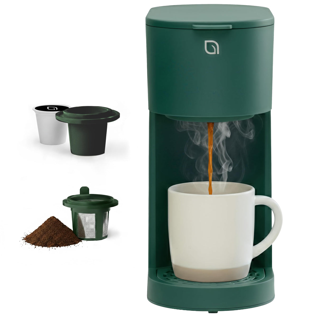 WILLOW K-Cup Coffee Maker, Single Serve Coffee Maker with 6 to 12oz Brew Size & Strong Brew Option, Single Cup Coffee maker made with 99% PCR Recycled Plastics, Coffee Machine