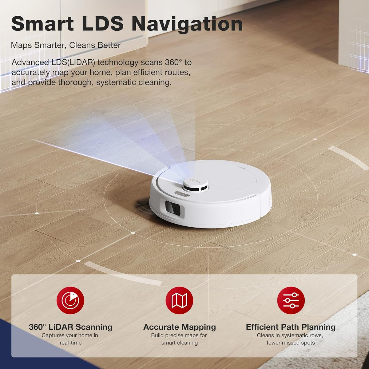 YEEDI by ECOVACS C14 PRO PLUS Robot Vacuum and Mop, Bagless Station
