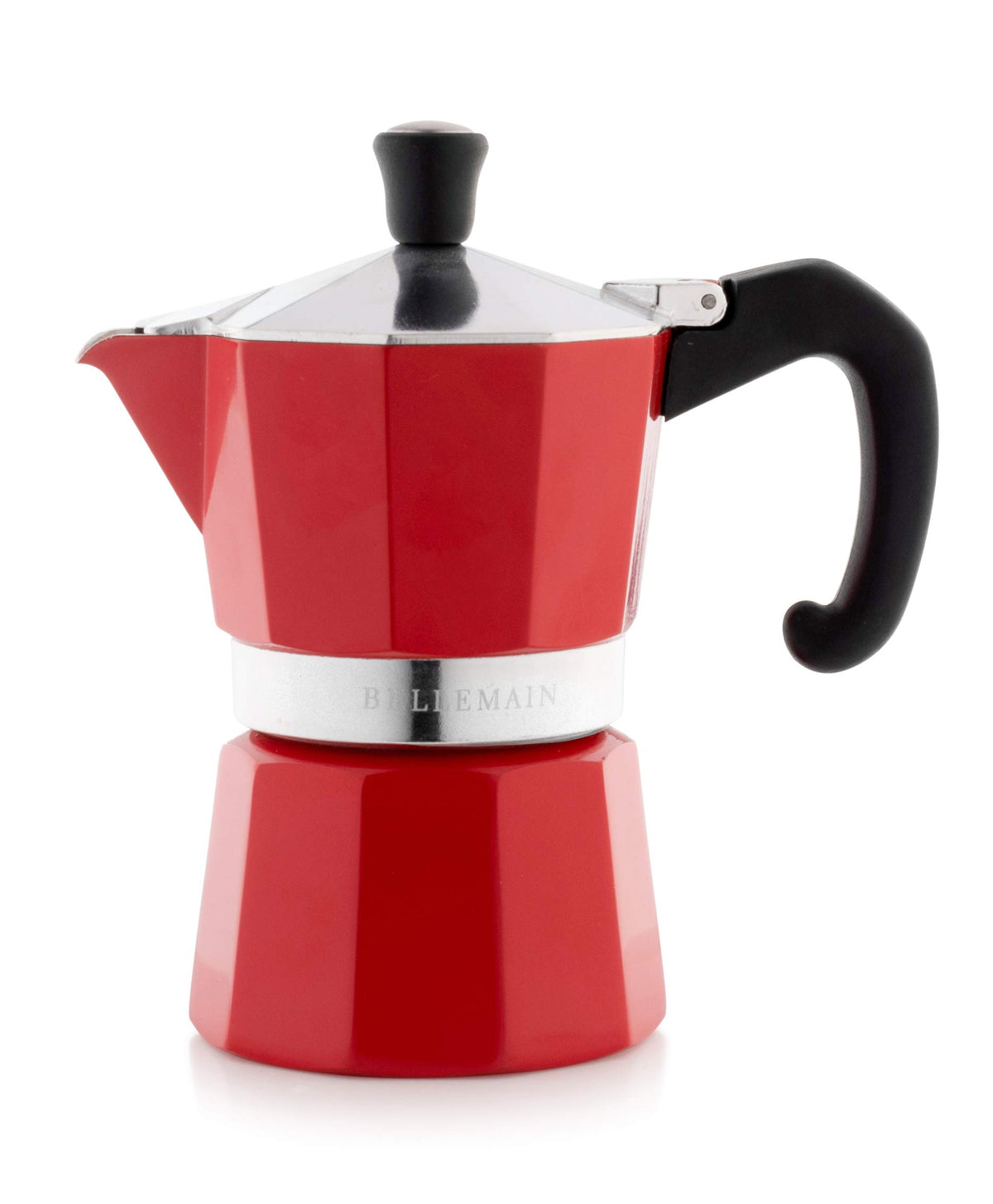 Bellemain Stovetop Espresso Maker, Italian Moka Pot, 6-Cup Silver
