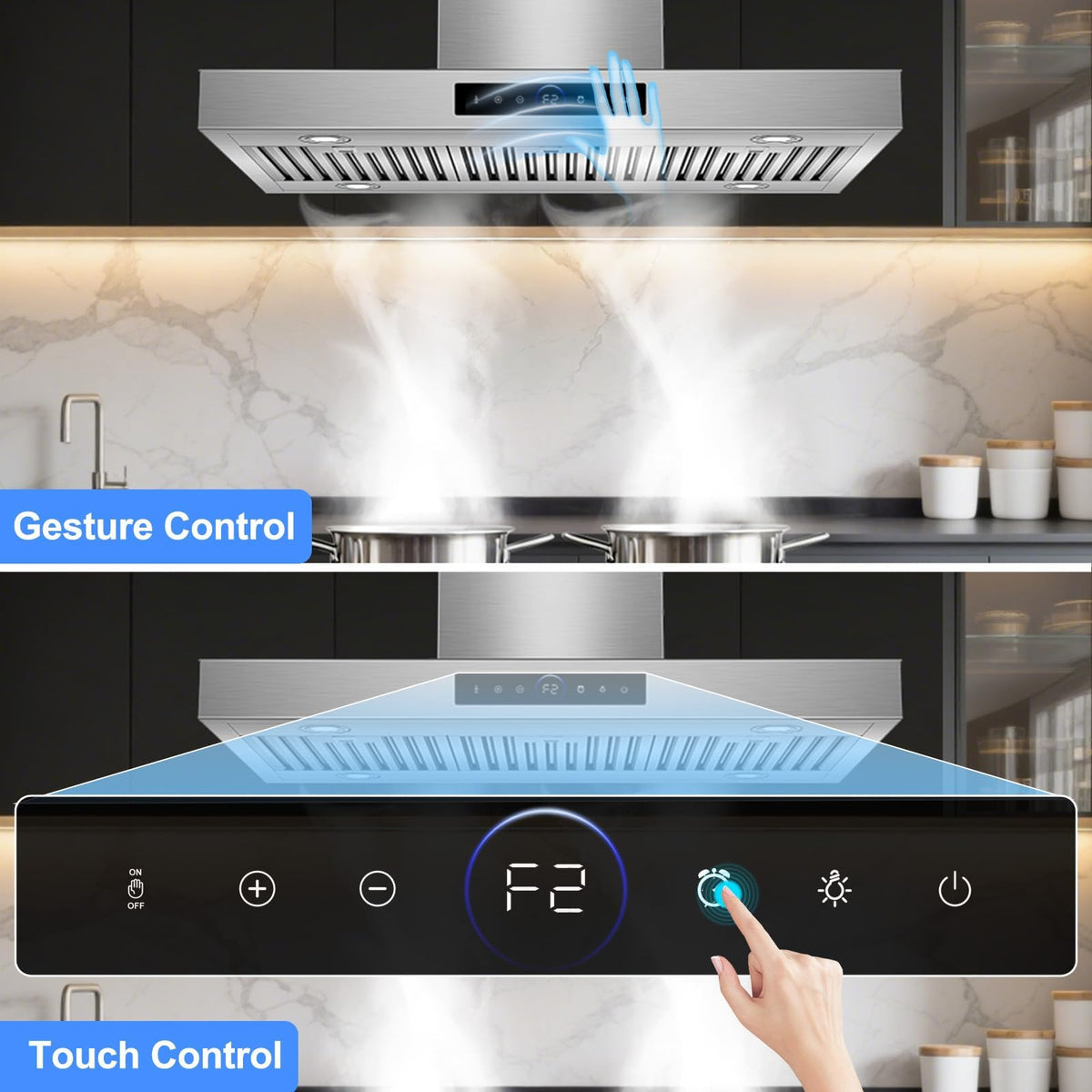 30 inch Under Cabinet Range Hood 1200 CFM Stainless Steel Vent Hoods