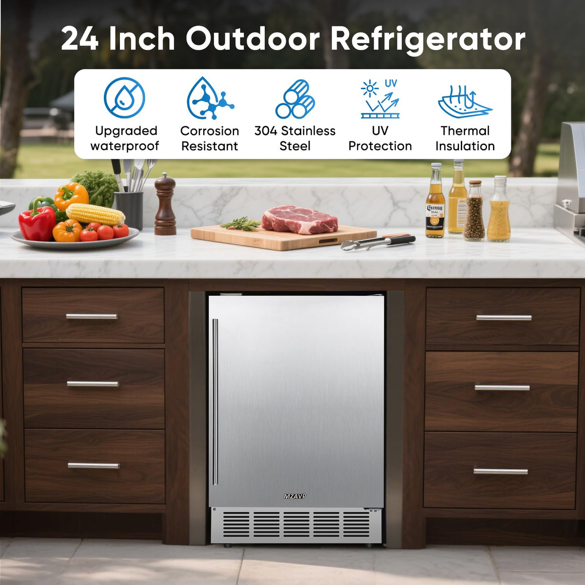 Beverage Refrigerator Cooler, 120 Can Mini Beverage Fridge with Reversible Glass Door for Soda Beer, 3 Cu.Ft Drink Fridge with Digital Temperature Control & Adjustable Shelves - Silver