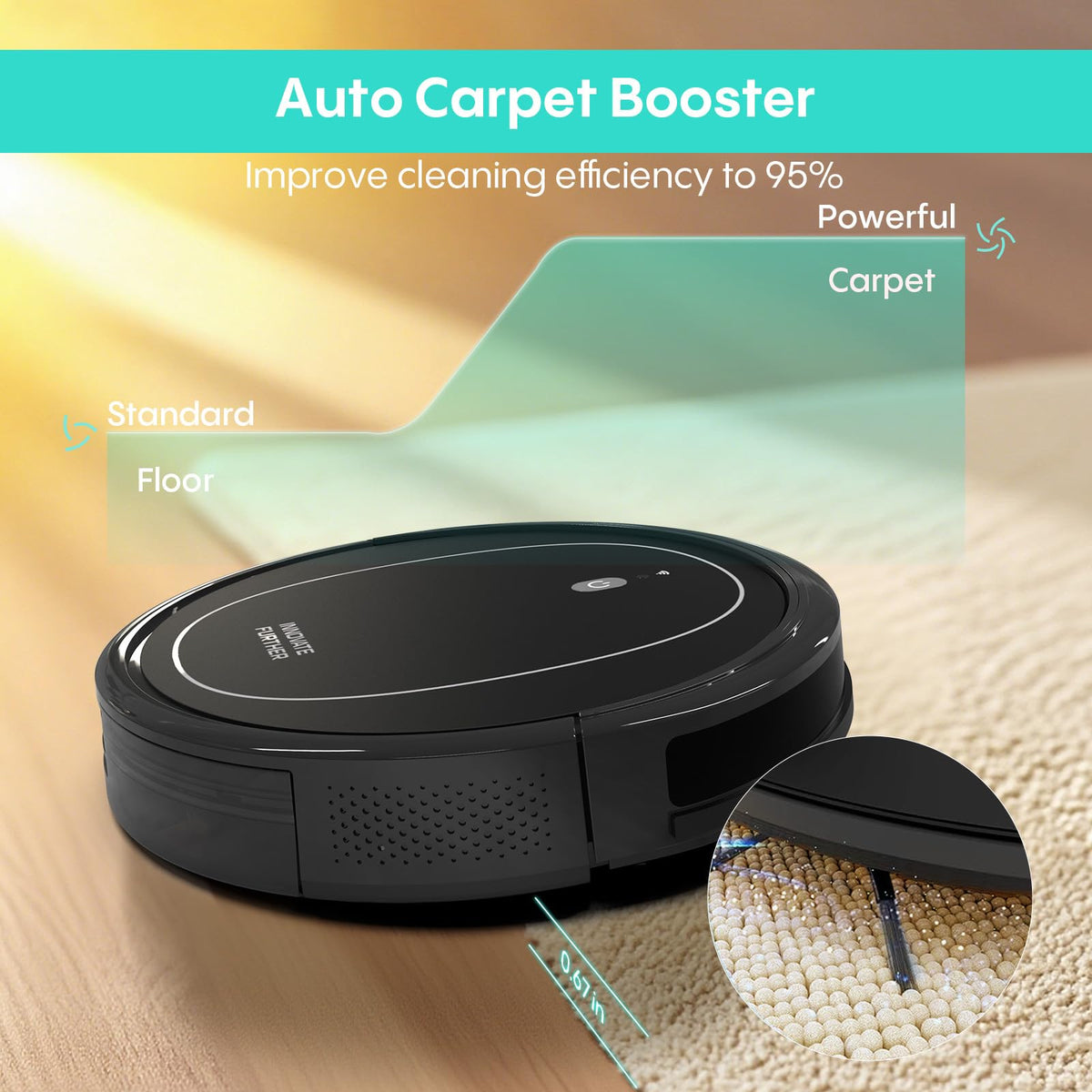 Robot Vacuum and Mop Combo, 6000Pa Powerful Suction, LiDAR, Self-Emptying