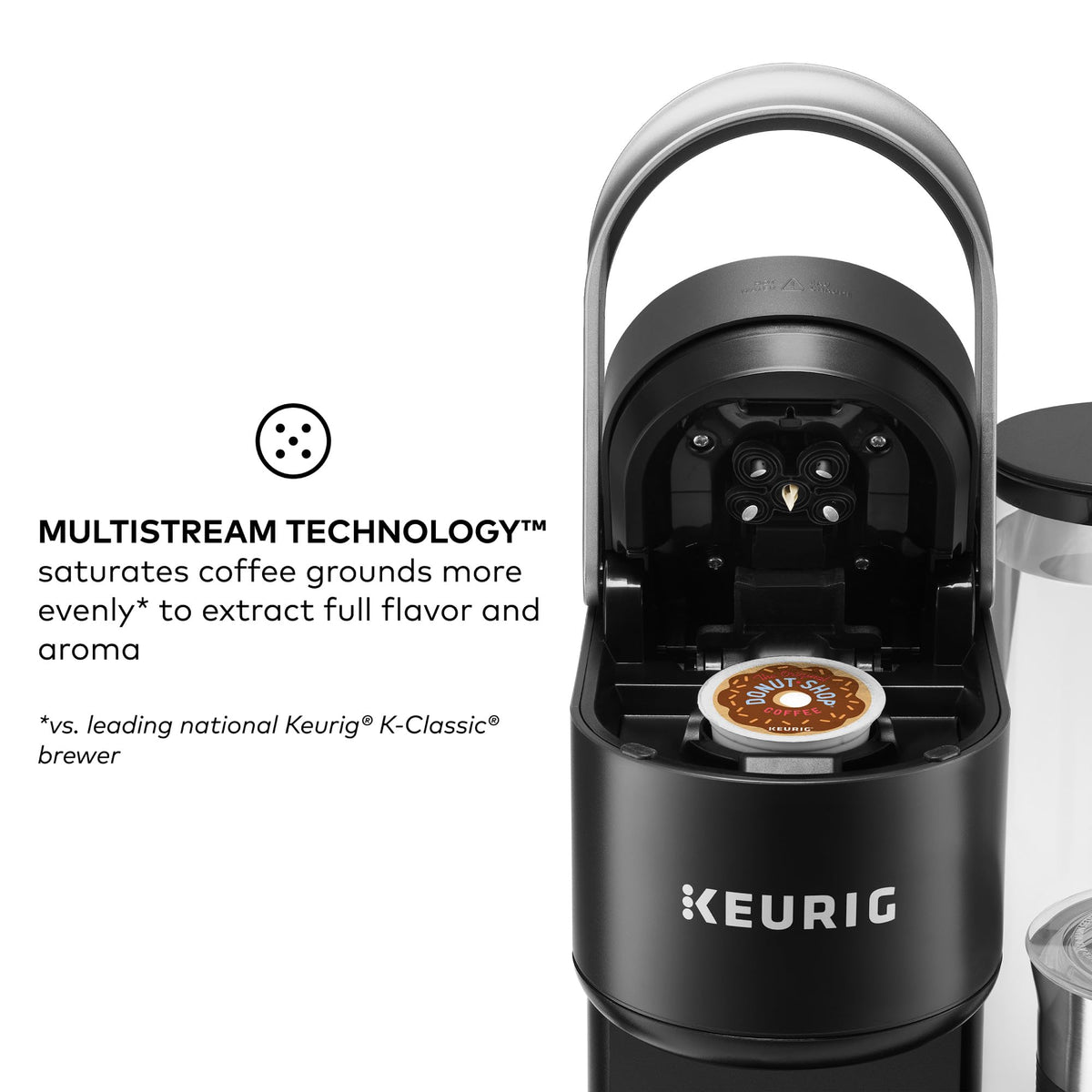 Keurig K-Cafe Single-Serve K-Cup Coffee Maker, Dark Charcoal