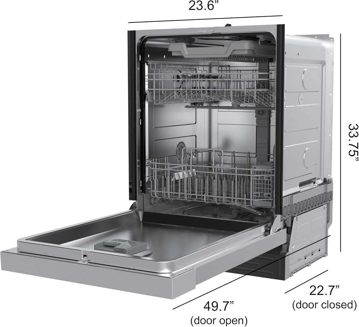 SD-6505SS: 24″ Built-In Stainless Steel Tall Tub Dishwasher w/Smart Wash System, Heated Drying & ENERGY STAR – Stainless Steel