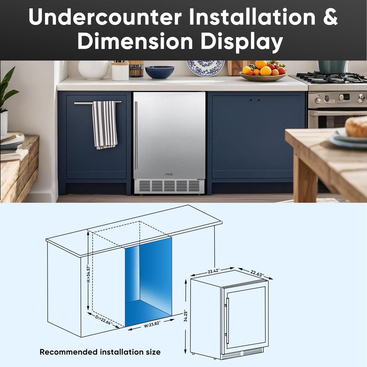 Beverage Refrigerator Cooler, 120 Can Mini Beverage Fridge with Reversible Glass Door for Soda Beer, 3 Cu.Ft Drink Fridge with Digital Temperature Control & Adjustable Shelves - Silver