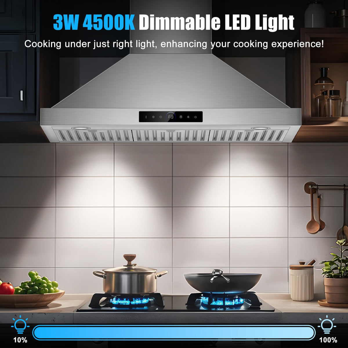30 inch Under Cabinet Range Hood 1200 CFM Stainless Steel Vent Hoods