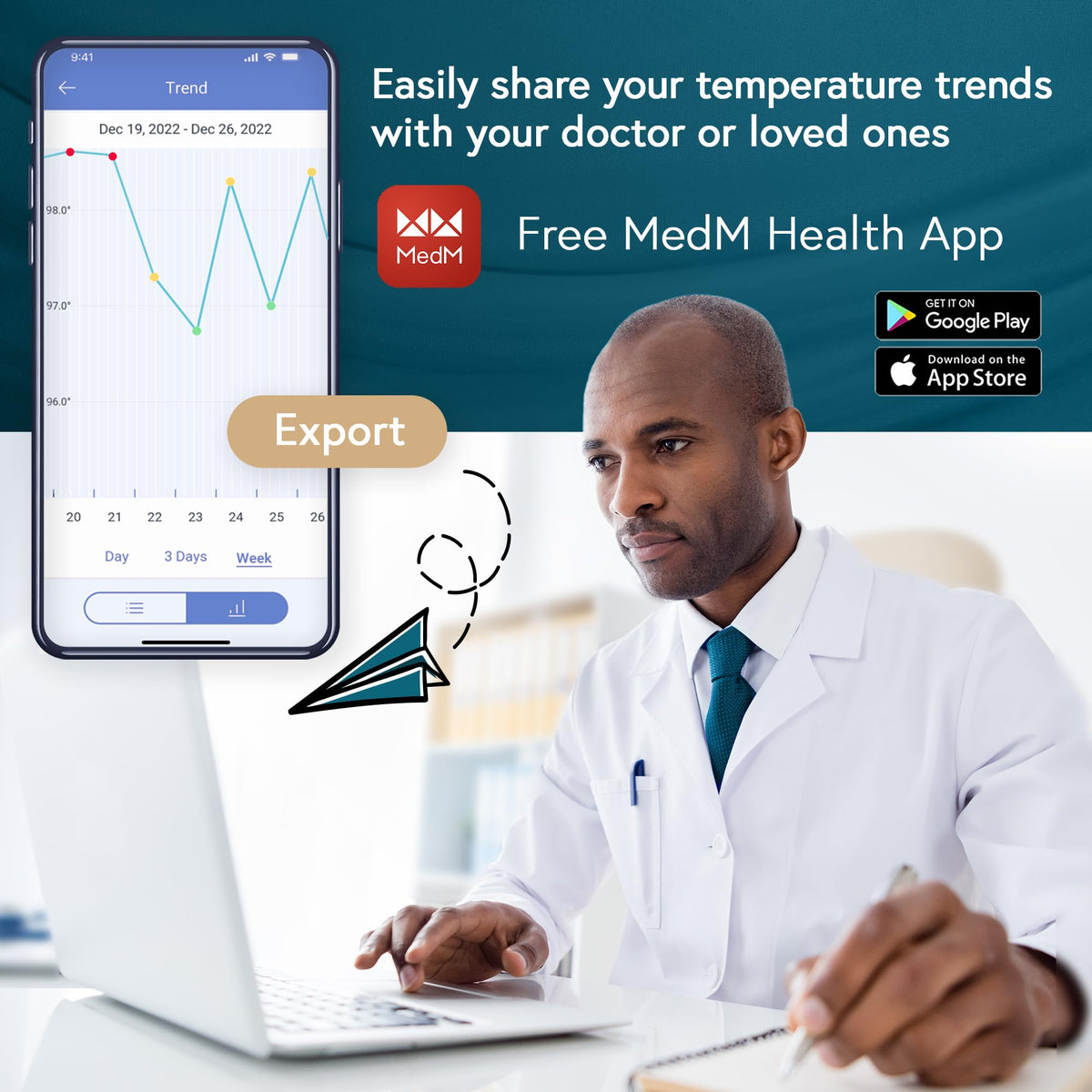 iProven Ear Thermometer with Non-Touch Forehead Function, Superior Accuracy