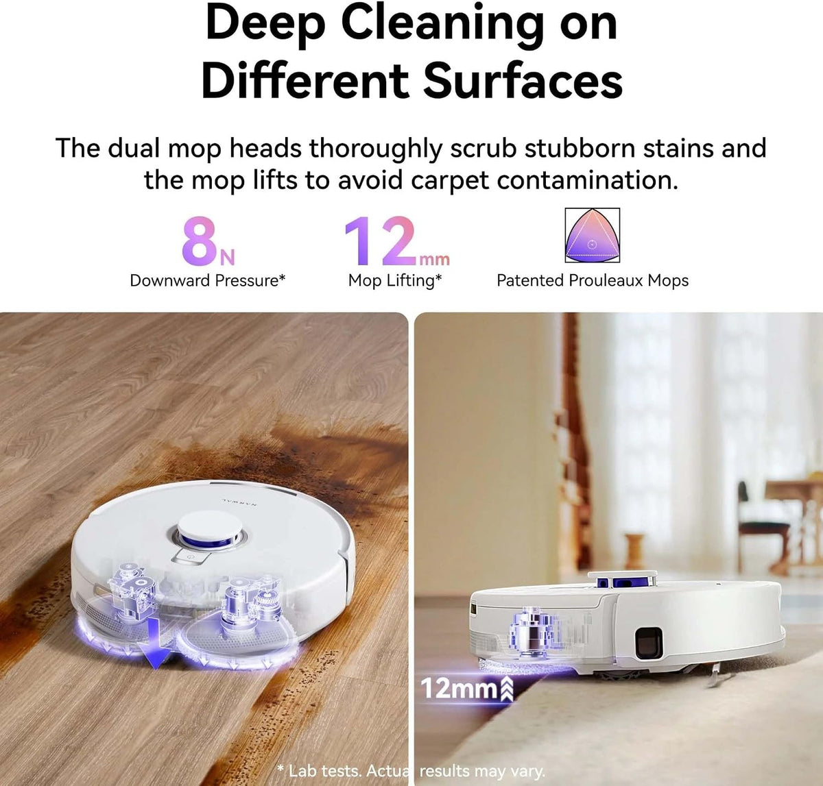 NARWAL Freo Z10 Robot Vacuum and Mop Combo, 15000Pa, Self Emptying (Renewed)