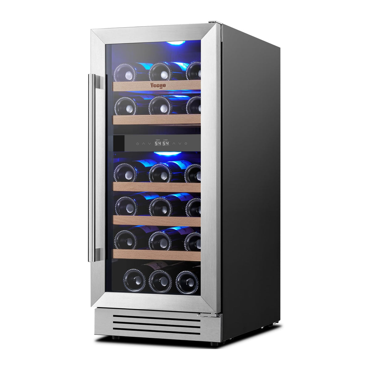 Yeego 24 Inch Dual Zone Wine Fridge with 52 Bottle