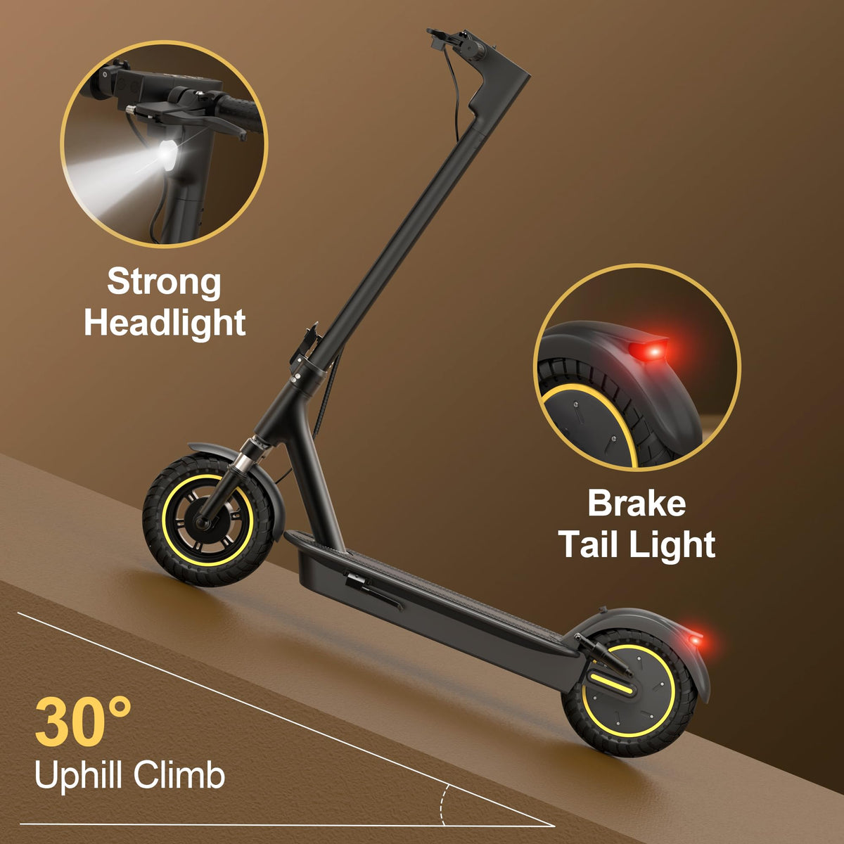 Maxshot Electric Scooter, 8.5" /10" /14" Tire, 16/19/22 Mph Top Speed, 12/16/21/27/28/49/50 Miles Long Range, Folding Escooter for Adults and Kids with Seat Bag, Dual Braking, Dual Suspension, App