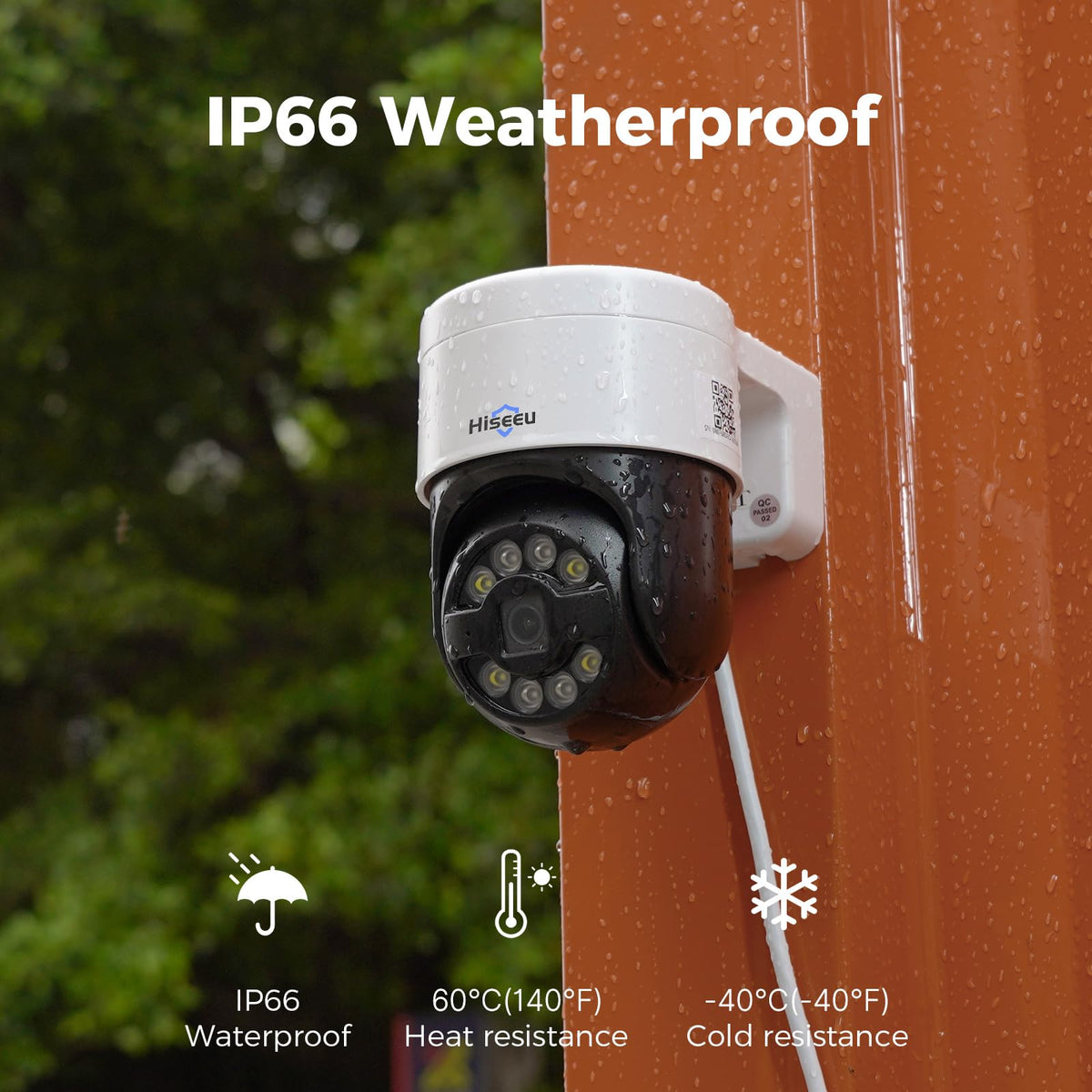 【Human Track】Hiseeu 4K PoE PTZ Security Camera System, 6pcs 5MP PTZ Cameras