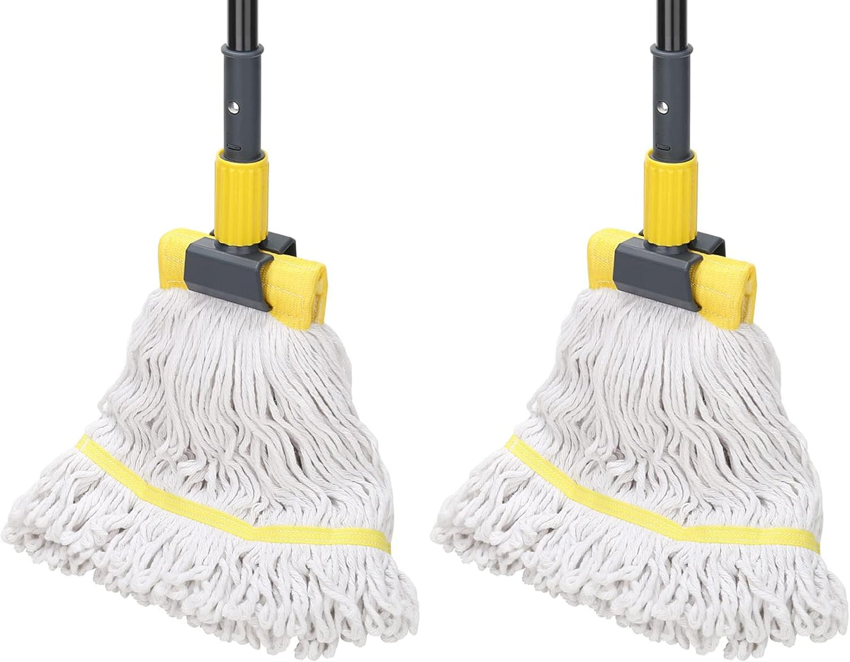 KeFanta Commercial Mop Heavy Duty Industrial Mop,60" String Wet Cotton Mops