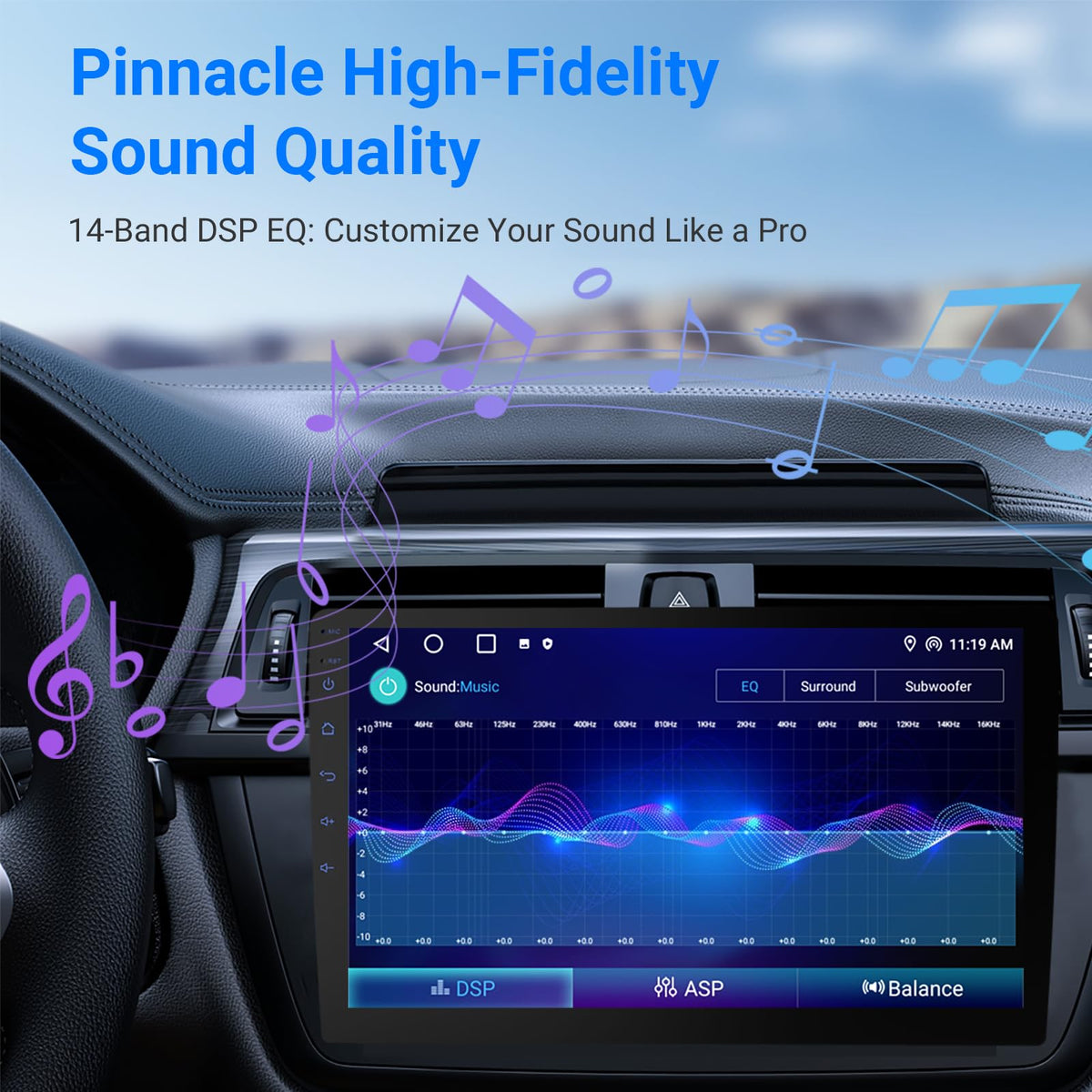 Haudio 7 Inch Double Din Car Stereo with Wireless Apple CarPlay & Android Auto, 2+32G Android 13 Car Radio, Bluetooth, GPS Navigation, FM AM RDS, IPS Touchscreen, Backup Camera Ready