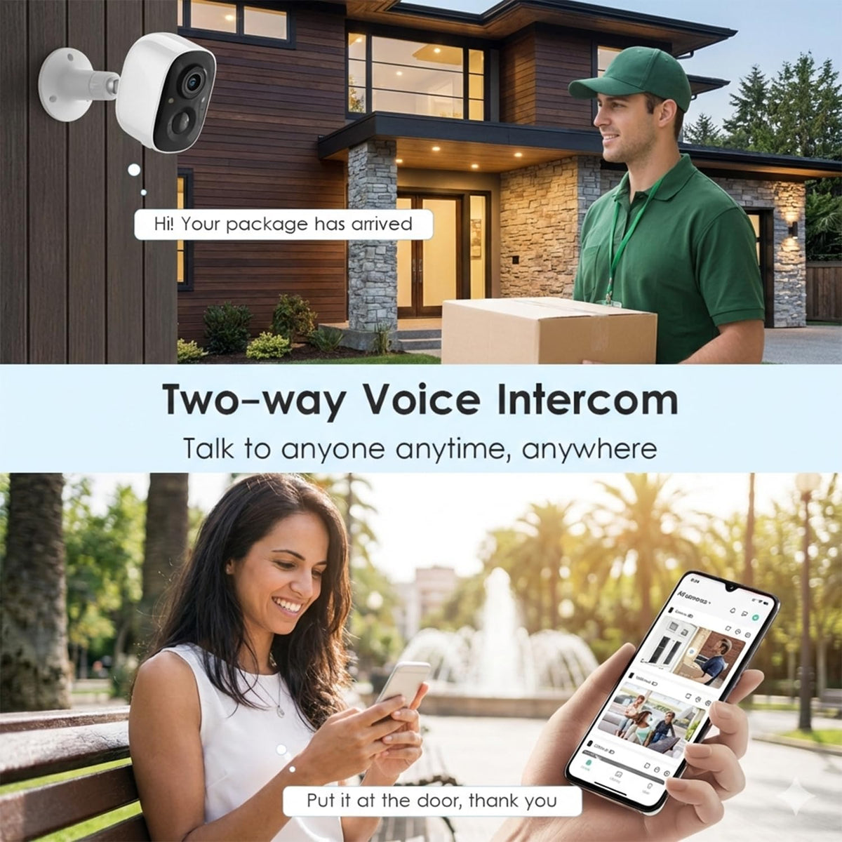 GMK 4 Pack Cameras System, Security Cameras Wireless Outdoor, 2K Video