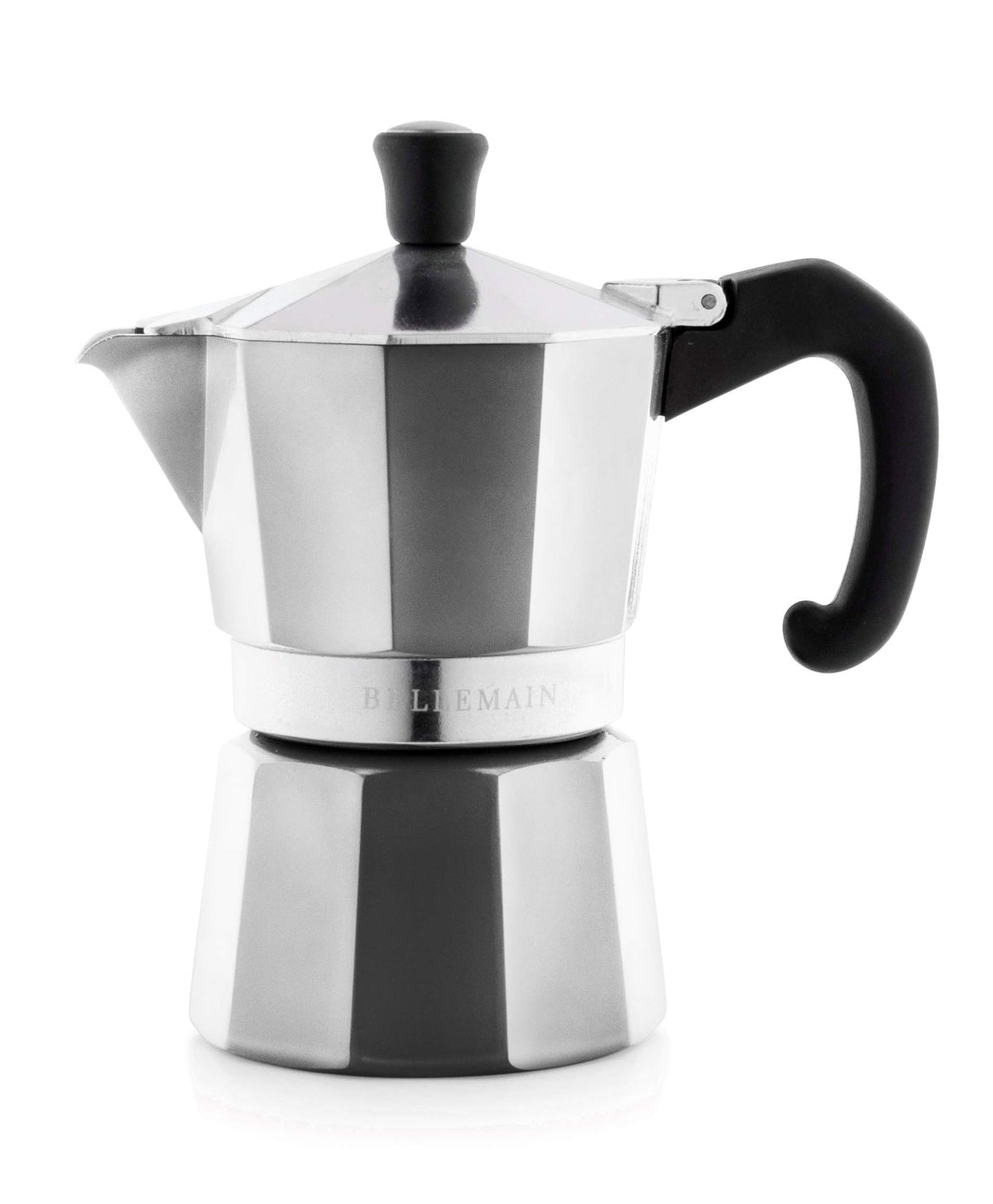 Bellemain Stovetop Espresso Maker, Italian Moka Pot, 6-Cup Silver