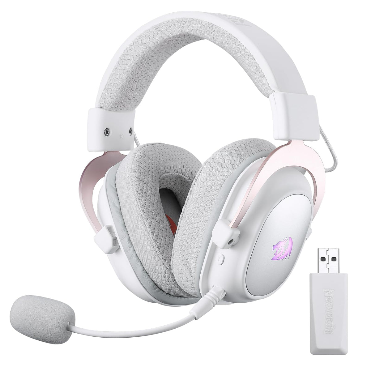 Redragon H510 Zeus Wired Gaming Headset - 7.1 Surround Sound - Memory Foam Ear Pads - 53MM Drivers - Detachable Microphone, Works for Multi-Platforms PC, PS4/3 & Xbox One/Series X, NS