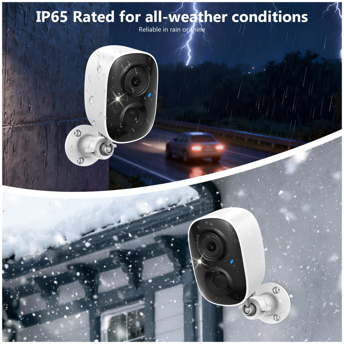 Fazoxo 2K Security Camera Wireless Outdoor, WiFi Cameras for Home Security