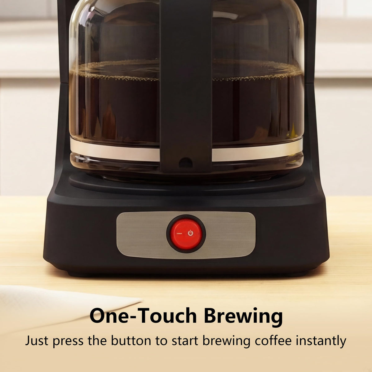 Single Serve Coffee Maker, KCup & Ground Coffee, 6-14 Oz Brew Sizes