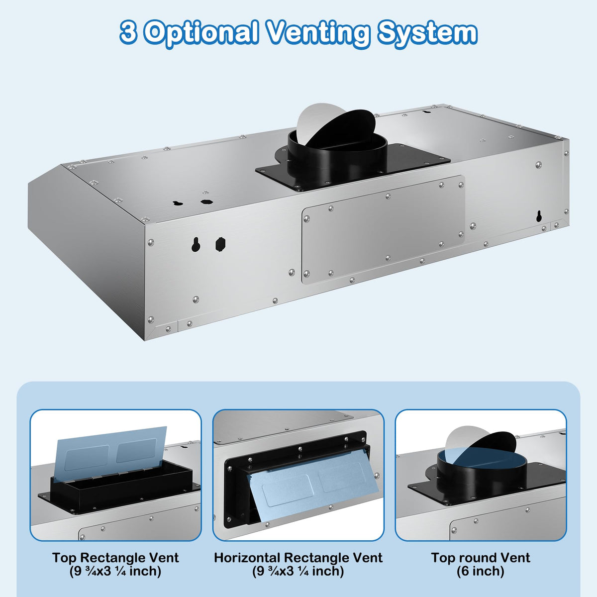 30 inch Under Cabinet Range Hood 1200 CFM Stainless Steel Vent Hoods