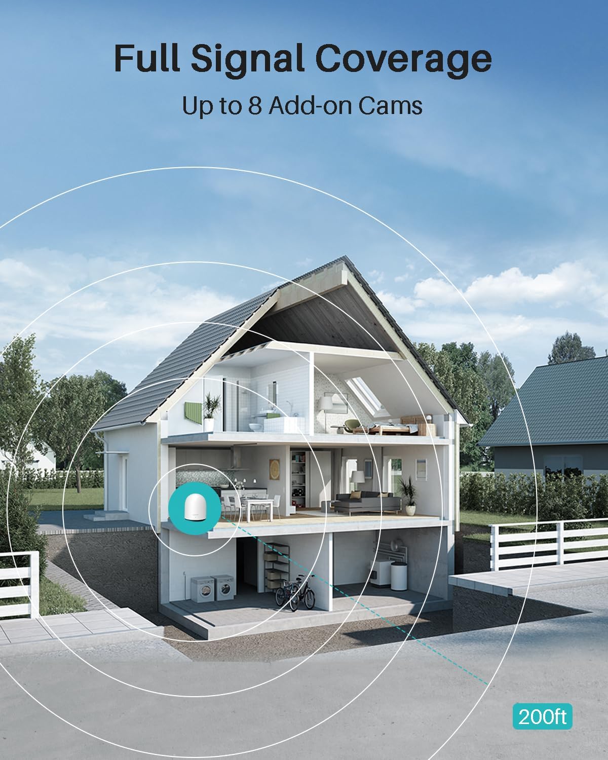 WUUK Solar Security Cameras Wireless Outdoor 2K, Home Surveillance System