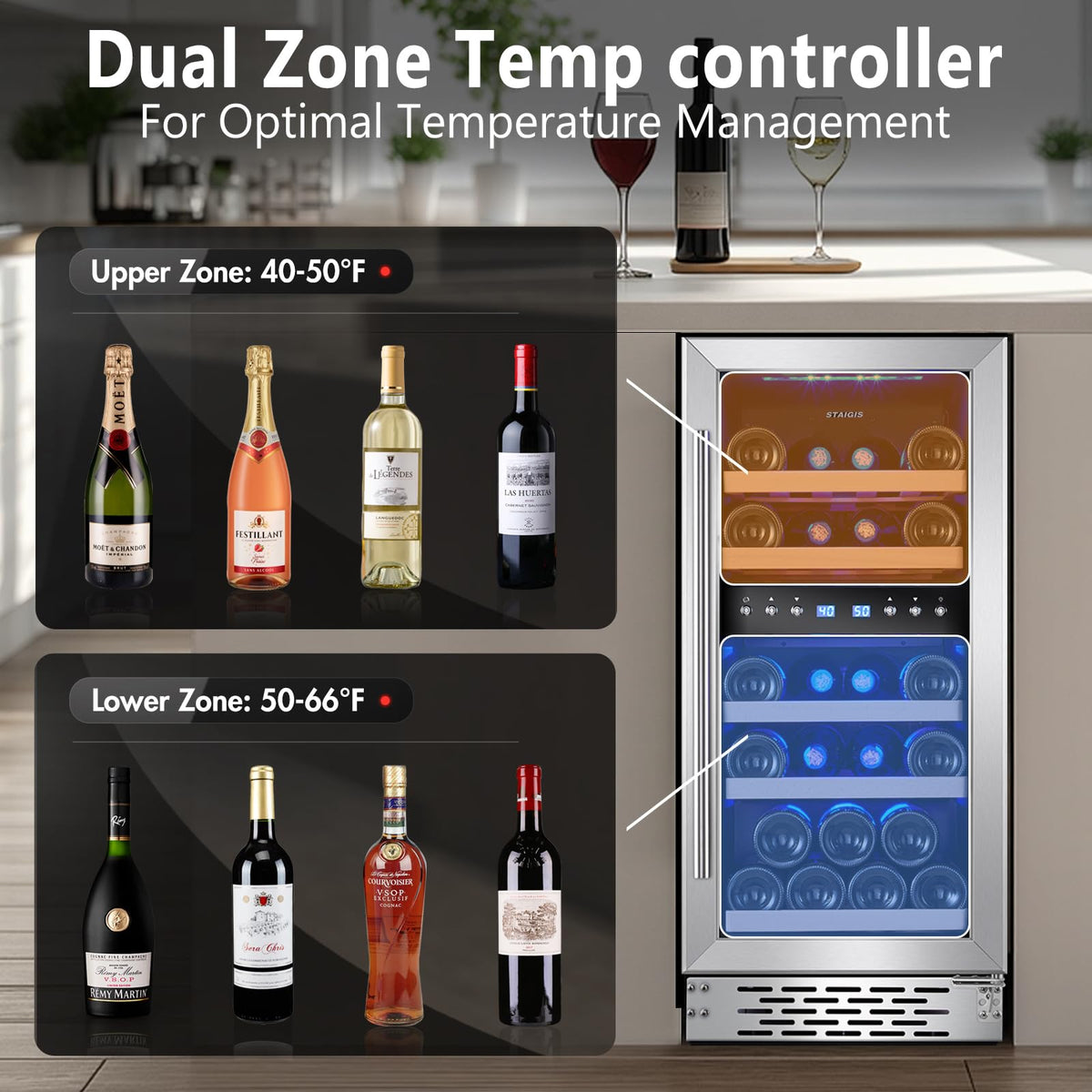 24inch Beverage Refrigerator,180 Cans Beverage Fridge Under Counter
