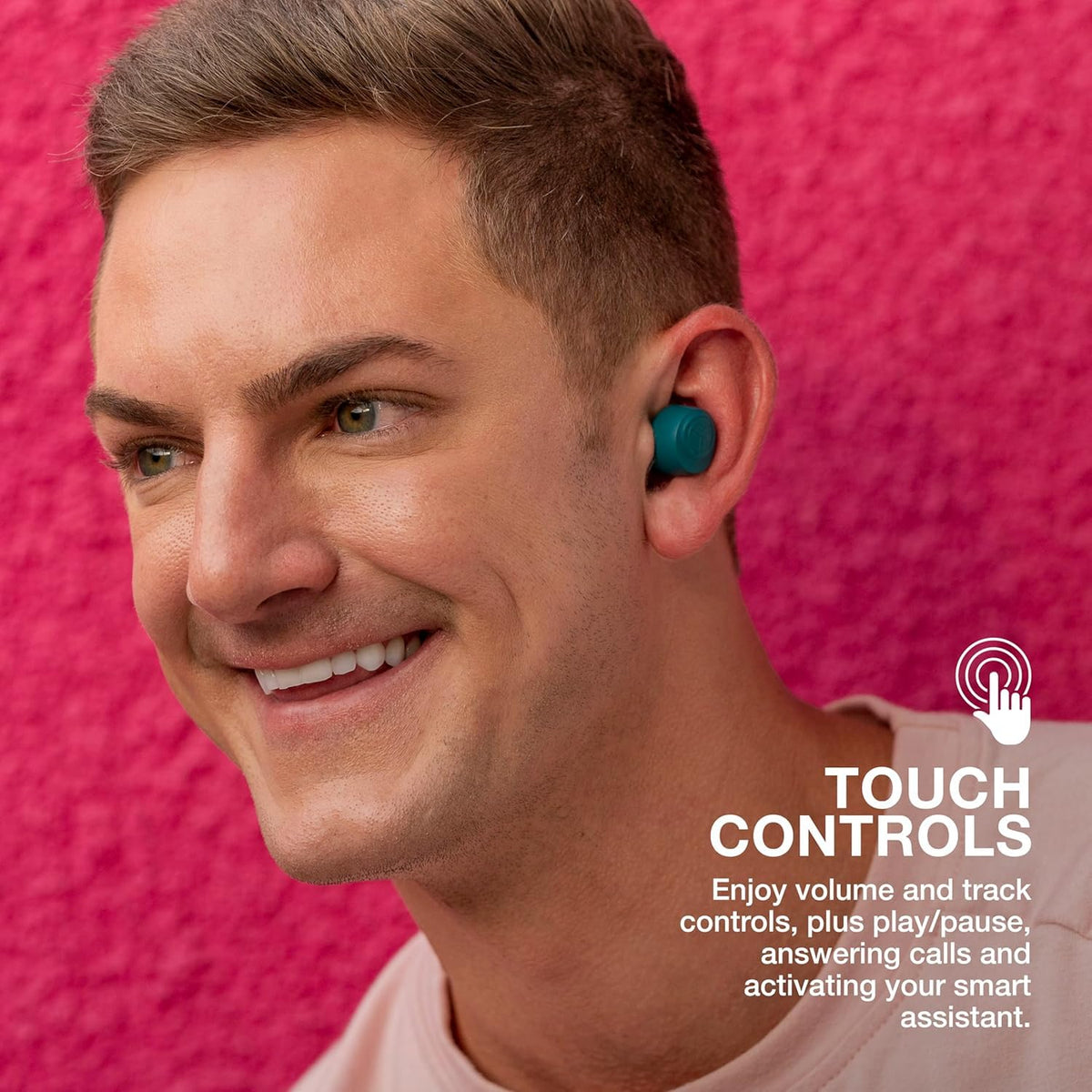 JLab Go Air Pop+ Earbuds, Dual Connect, EQ3 Sound, Mint Green