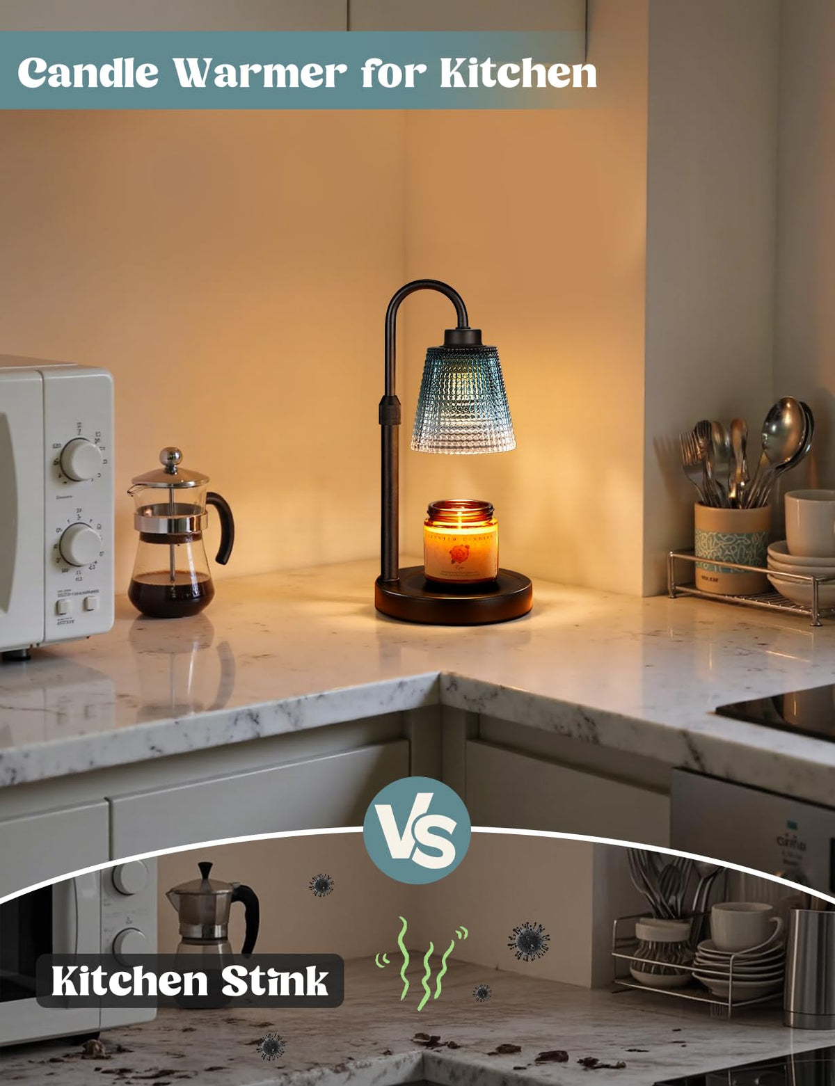 Innqoo Candle Warmer Lamp with Timer Home Decor Birthday Gifts for Women