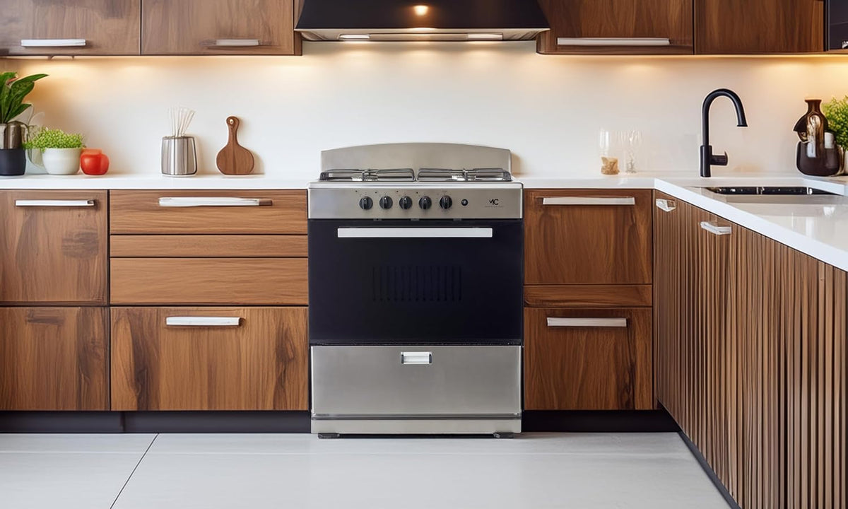 Magnificent Chef 30" Gas Range, 4.0 Cu Ft Space Saver Oven, Stainless Steel | 2 Ultra-Fast & 2 Fast Burners, Cast Iron Grates, LP/NG Ready MGR30DNM54TDB | Delivery Included & 2-Year Warranty