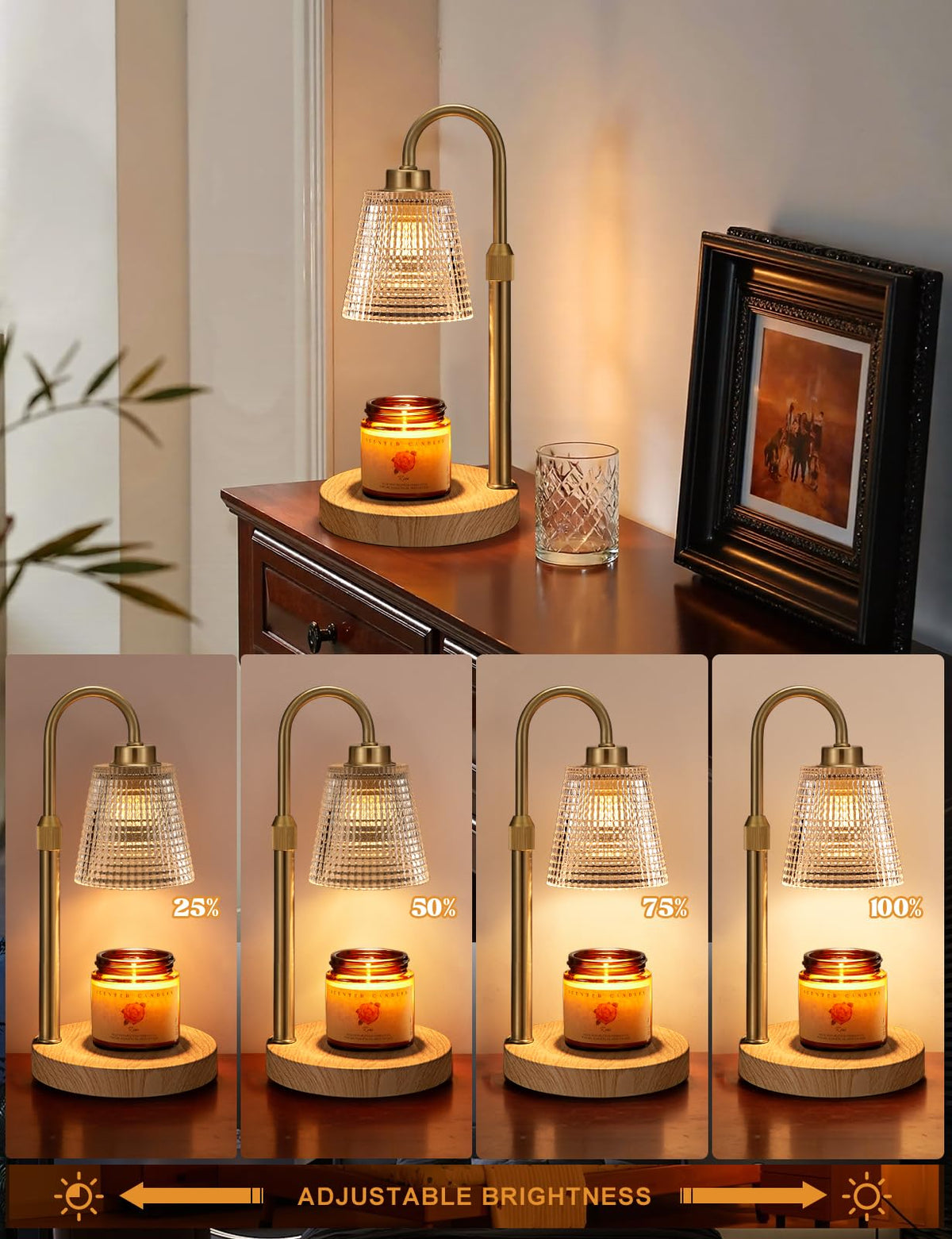 Innqoo Candle Warmer Lamp with Timer Home Decor Birthday Gifts for Women