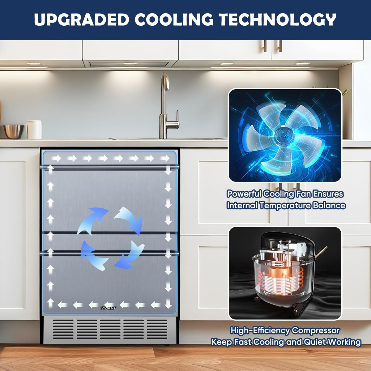 Beverage Refrigerator Cooler, 120 Can Mini Beverage Fridge with Reversible Glass Door for Soda Beer, 3 Cu.Ft Drink Fridge with Digital Temperature Control & Adjustable Shelves - Silver