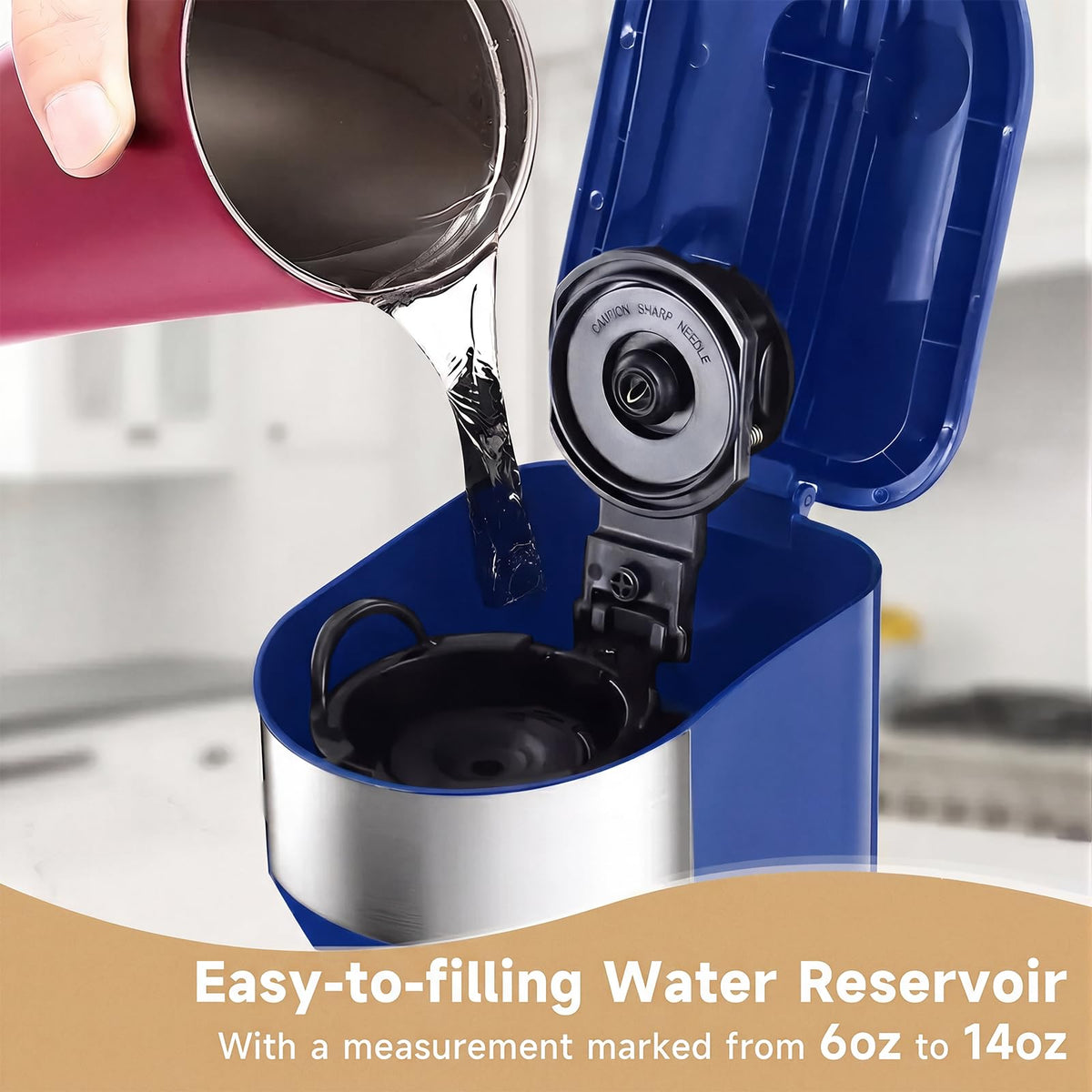 Single Serve Coffee Maker, Small K Pod&Ground Coffee Machine