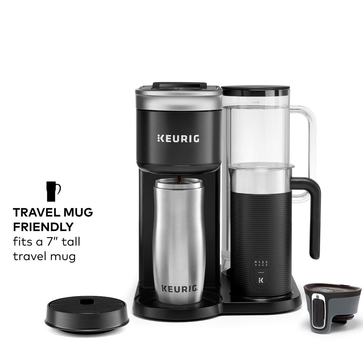 Keurig K-Cafe Single-Serve K-Cup Coffee Maker, Dark Charcoal