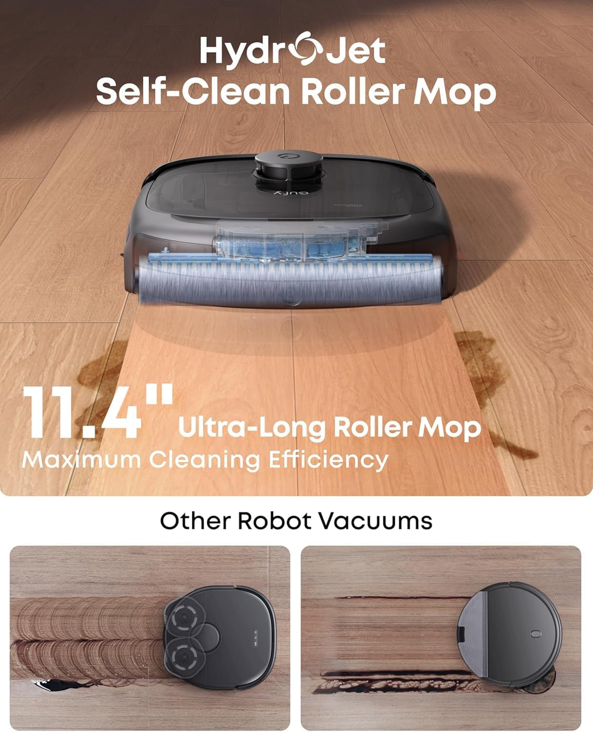 eufy Certified Like-New BoostIQ RoboVac 11S MAX Robot Vacuum Cleaner, Super-Thin, Powerful Suction, Quiet, Self-Charging, Cleans Hard Floors to Medium-Pile Carpets, Black (Renewed)