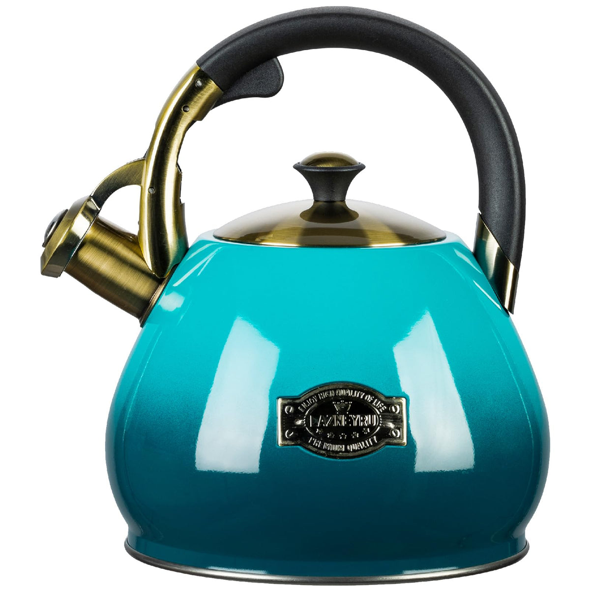 Tea Kettle for Stove Top Whistling Teapot, 3.2Q Tea Pot Stainless Steel Teakettle with Heat Proof Ergonomic Handle