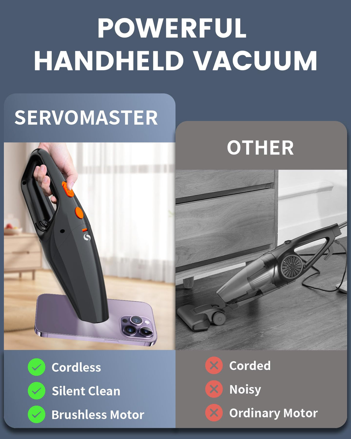 Handheld Vacuum Cordless, car Vacuum Portable Cordless