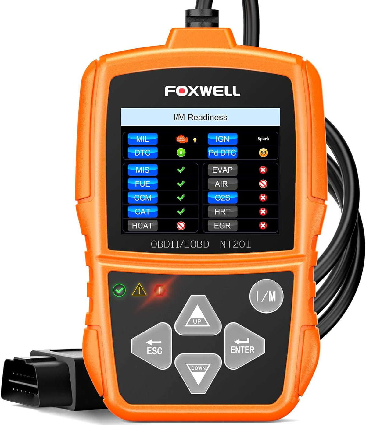 FOXWELL NT201 OBD2 Scanner Engine Code Reader for Cars and Trucks