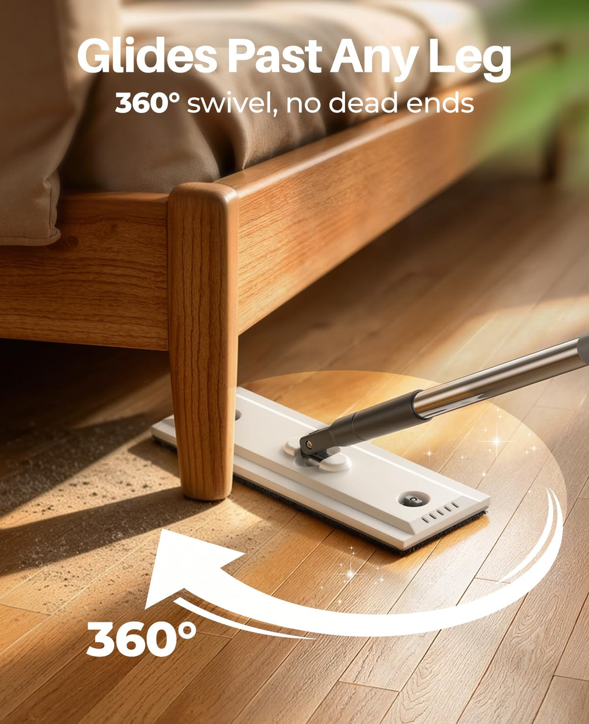Mop and Bucket Set, Flat Mop and Bucket System for Floor Cleaning