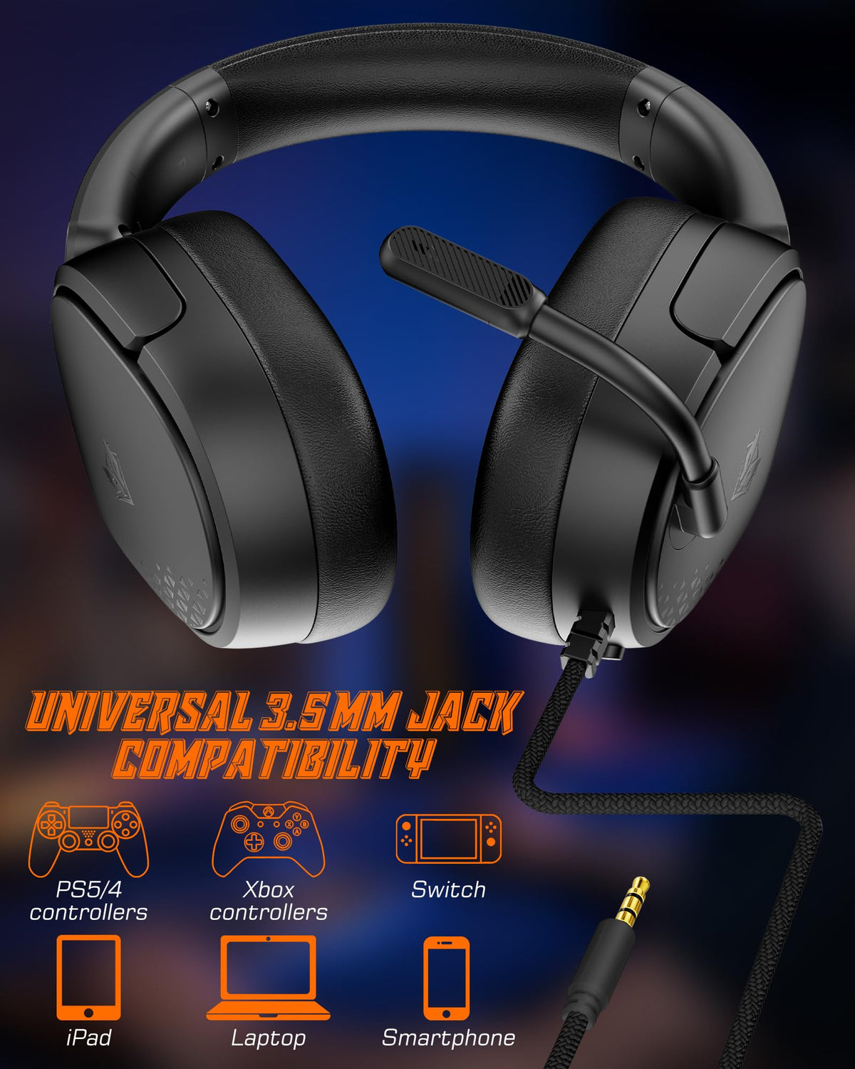 NUBWO HG04L Gaming Headset for Xbox Series X|S/Xbox One, PS5/PS4, Switch