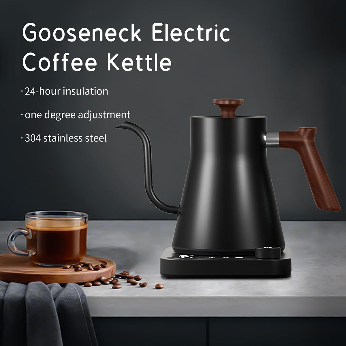 RHD 0.5L Small Portable Electric Kettle, 600W Stainless Steel Travel Kettle