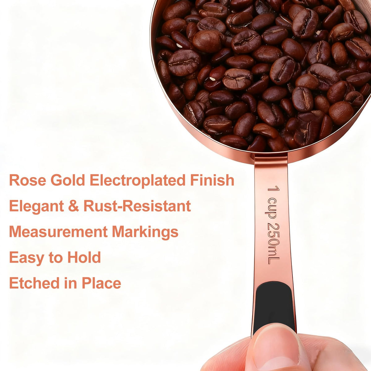 10-Pcs Stainless Steel Measuring Cups & Spoons Set, Colorful Handles